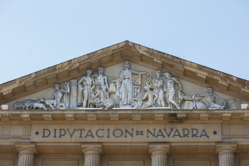 Fachada del Palacio de Navarra, sede del Ejecutivo foral. GN