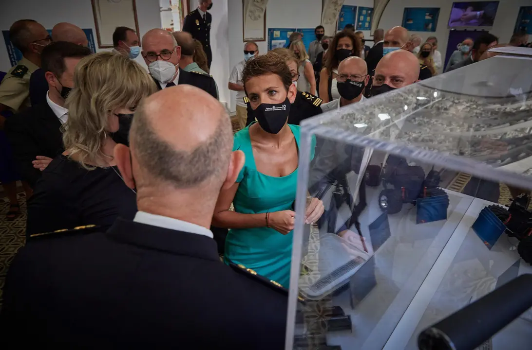 Inauguraci&oacute;n de la escultura 'El abrazo de Tudela' en la capital ribera. 