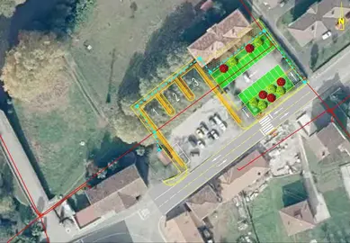 ORONOZ - Distribuci&oacute;n del proyecto para construir un intercambiador y aparcamiento p&uacute;blico en Oronoz Mugaire