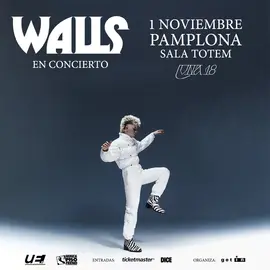 WALLS, EL FEN&Oacute;MENO DEL NUEVO POP, ACTUAR&Aacute; POR PRIMERA VEZ EN PAMPLONA CON SU GIRA "LUNA 18".
SALA TOTEM