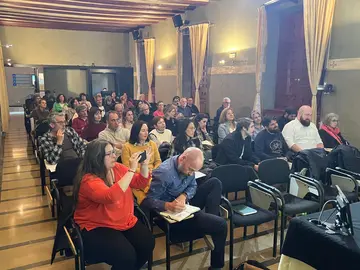 Conferencia Alimentaci&oacute;n y sostenibilidad que Aitor S&aacute;nchez.
UNED TUDELA