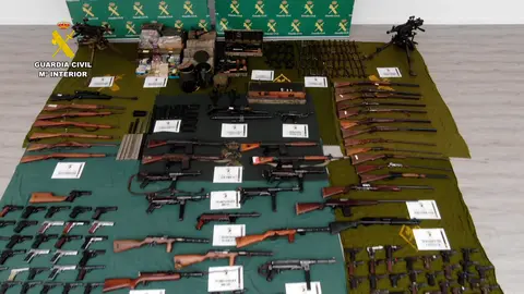 Incautadas 190 armas de fuego y m&aacute;s de 17.000 cartuchos de diversos calibres. Cedida