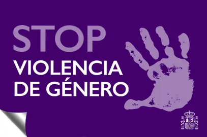 Cartel contra la violencia de g&eacute;nero.
POOL MONCLOA