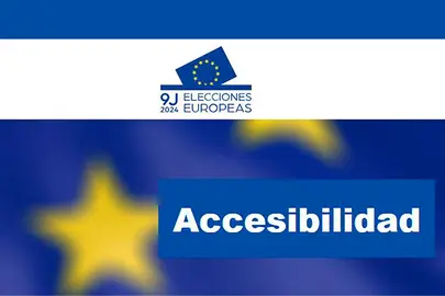 Voto accesible de las personas con discapacidad en las elecciones europeas. POOL MONCLOA