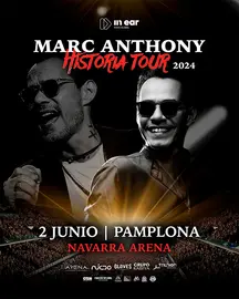 Marc Anthony
2 de junio en Navarra Arena (Pamplona).