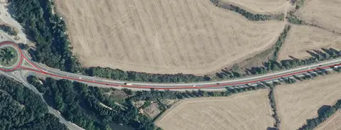 Carretera PA-30 a la altura del kil&oacute;metro 11. GN