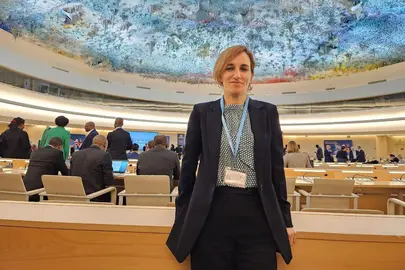 La ministra de Sanidad, M&oacute;nica Garc&iacute;a, en la 77&ordf; Asamblea Mundial de la Salud celebrada en la sede de Naciones Unidas en Ginebra. POOL MONCLOA