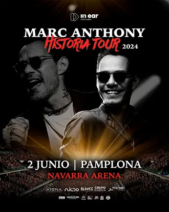 Marc Anthony
2 de junio en Navarra Arena (Pamplona).