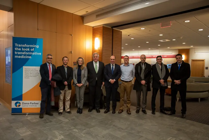 La delegación Navarra en el Instituto de Cáncer Dana-Farber. GN