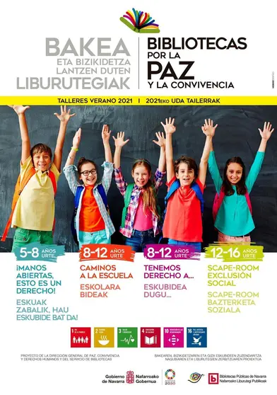 CARTEL Bibliotecas por la paz 2021 con ODS