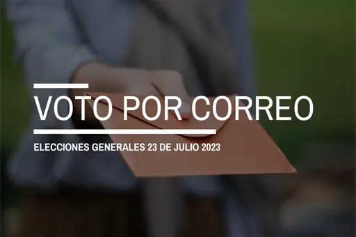 Voto por correo 23j.
Gobierno de España