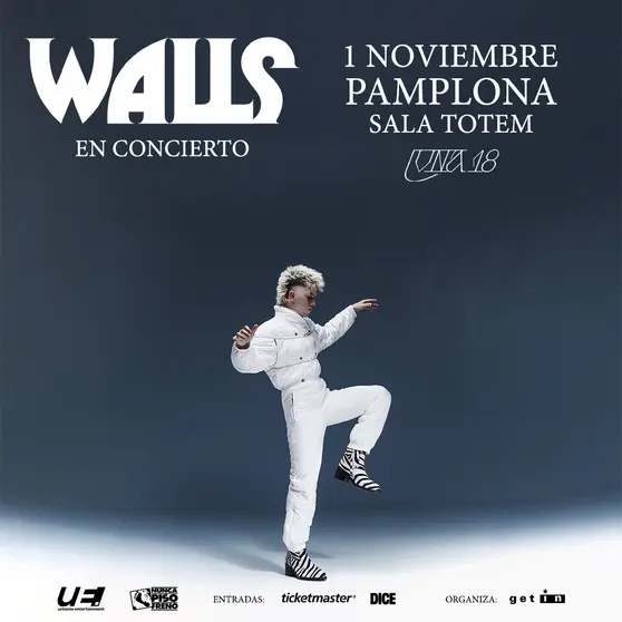 WALLS, EL FENÓMENO DEL NUEVO POP, ACTUARÁ POR PRIMERA VEZ EN PAMPLONA CON SU GIRA "LUNA 18".
SALA TOTEM