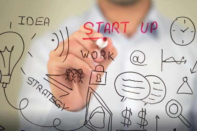 Ilustración sobre el emprendimiento en el marco de la Ley de Startups. POOL MONCLOA