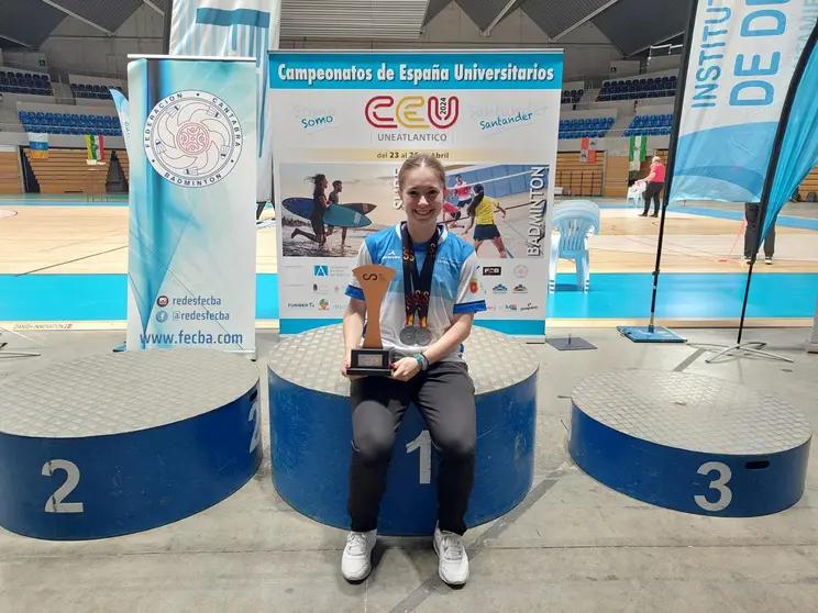 AMAIA TORRALBA, TRIPLE MEDALLA EN EL CAMPEONATO DE ESPAÑA UNIVERSITARIO. Cedida