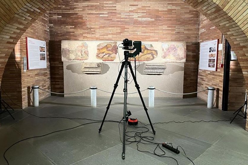 Preparación de la visita virtual del Museo Nacional de Arte Romano de Mérida. POOL MONCLOA
