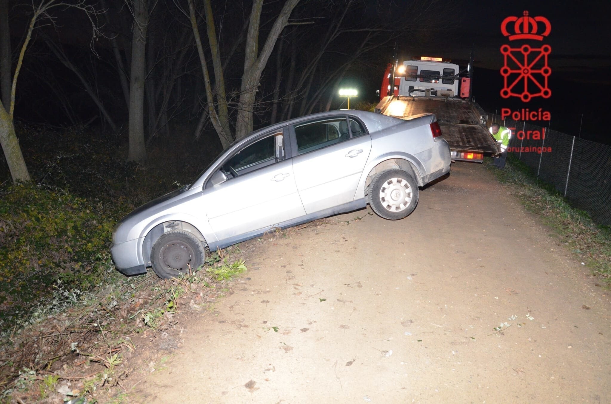 Imágenes del vehículo accidentado - POLICIA FORAL