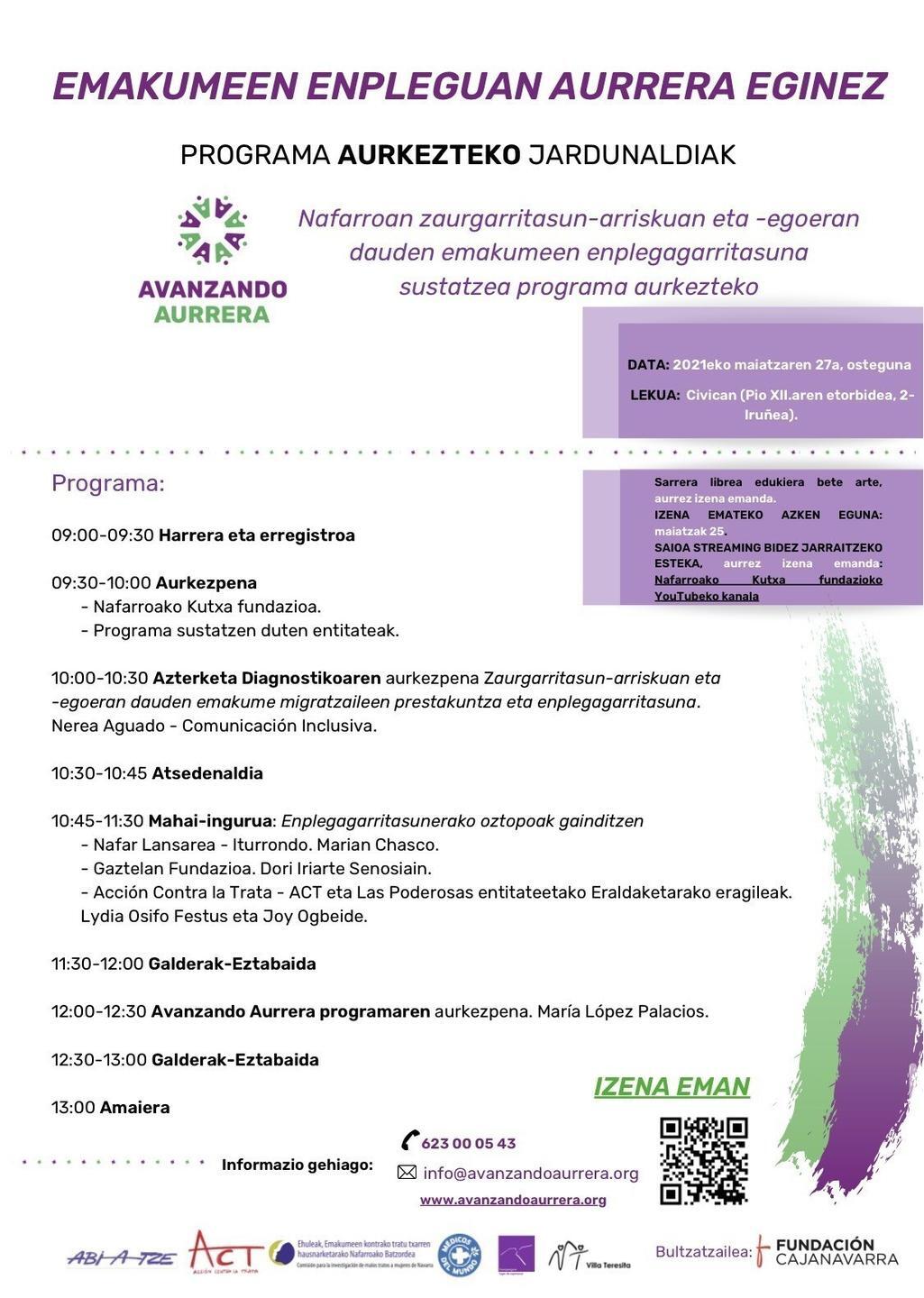Fwd Acto de presentación Avanzando - Aurrera (1)
